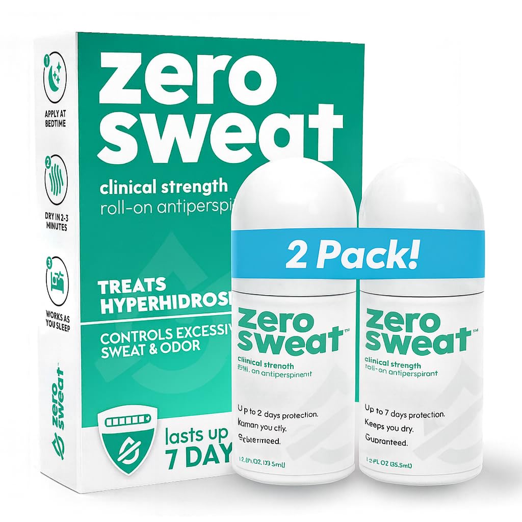 ZeroSweat Antiperspirant for Excessive Sweating and Hyperhidrosis - Original