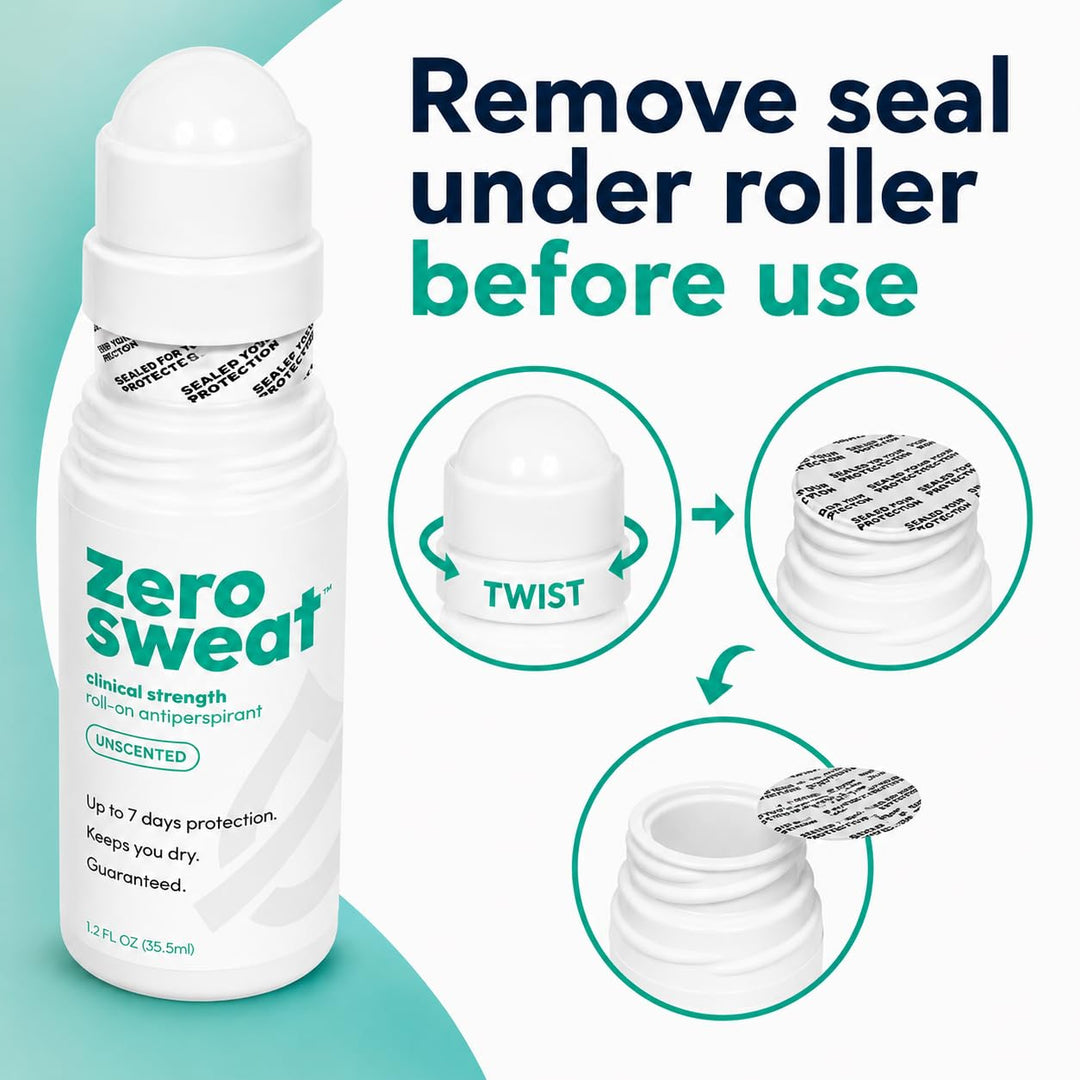 ZeroSweat Antiperspirant for Excessive Sweating and Hyperhidrosis - Original