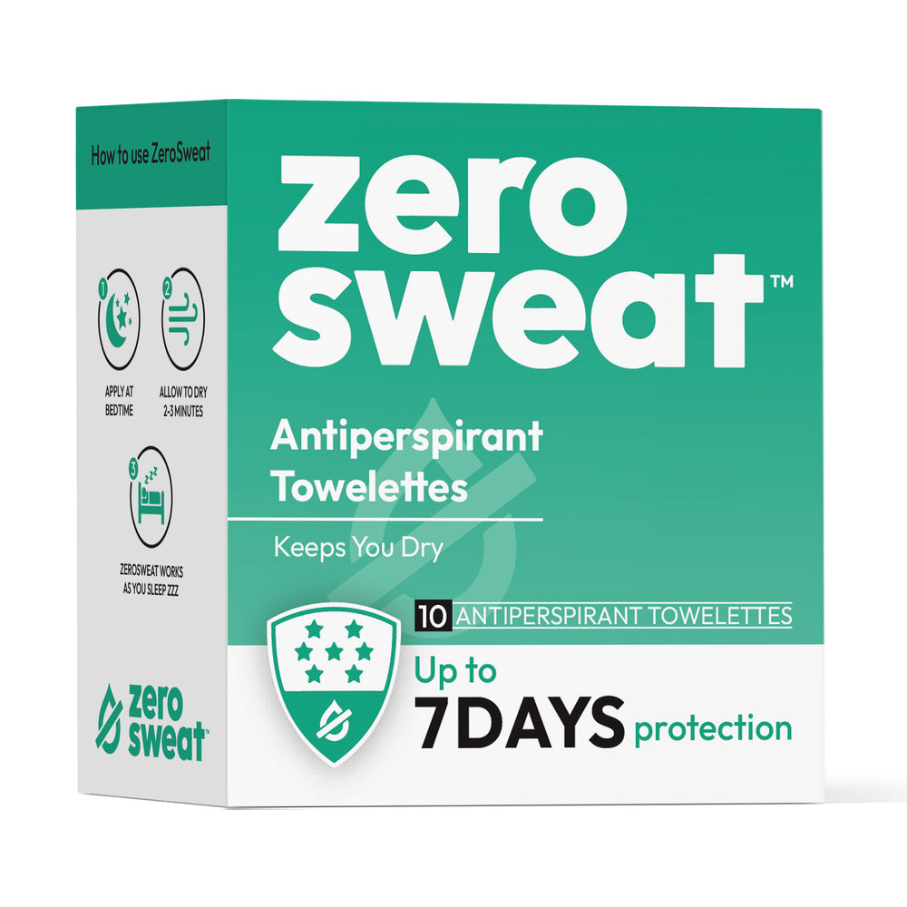 ZeroSweat Hyperhidrosis Wipes For Excessive Sweating - 10 ct.