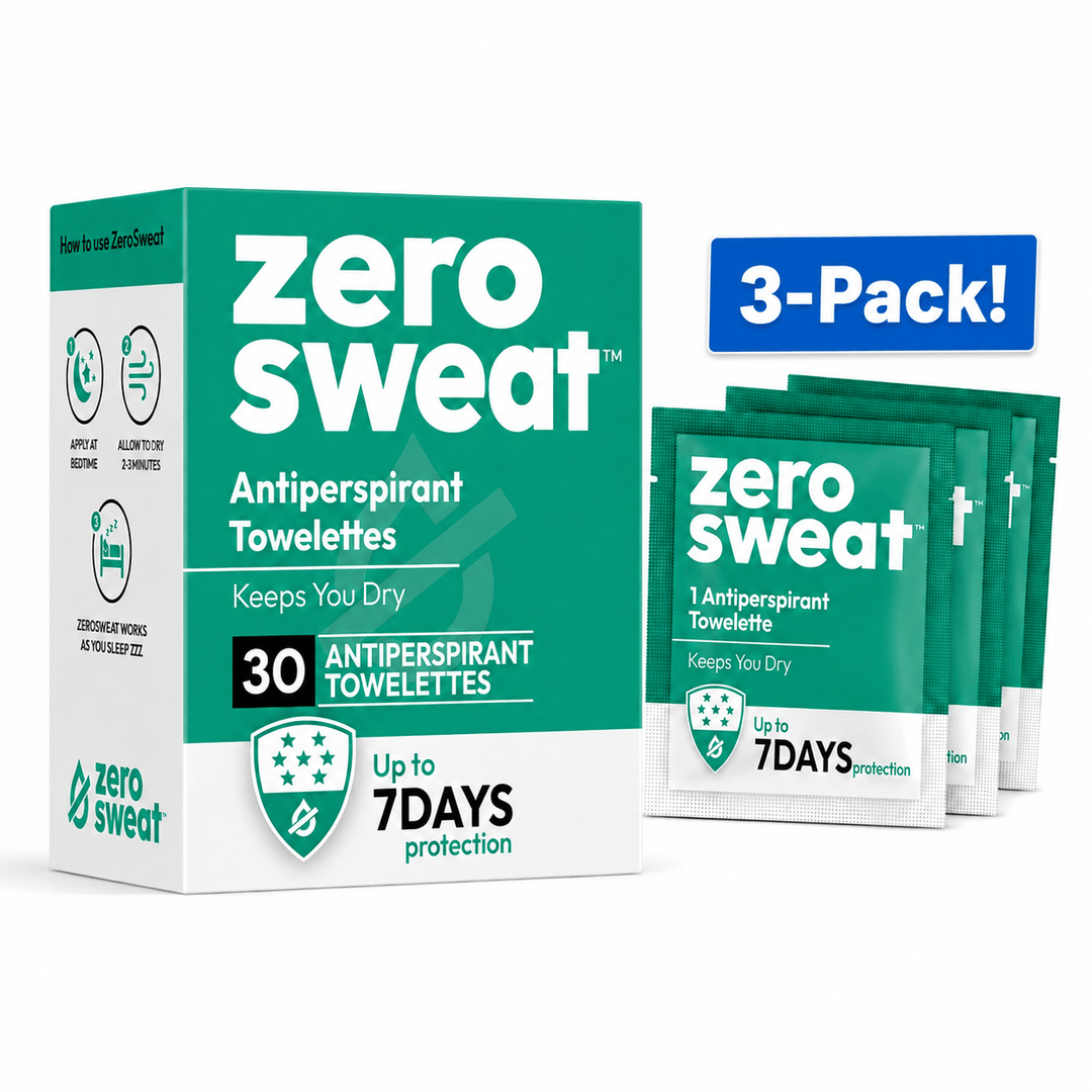 ZeroSweat Antiperspirant Wipes For Excessive Sweating - 10 ct.